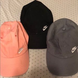 SET OF 3: Nike Hats